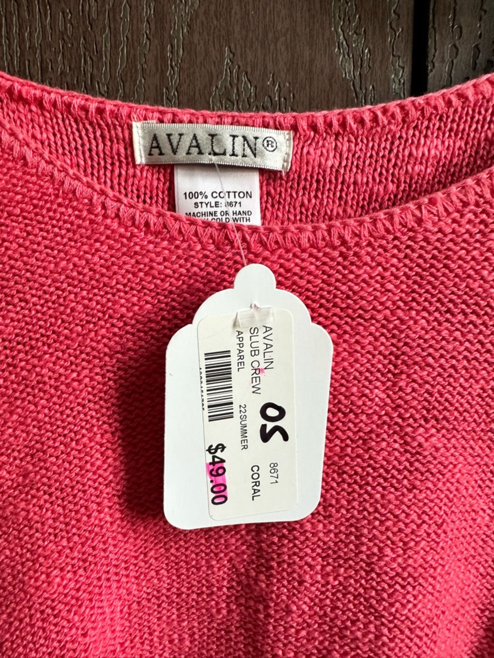 Avalin Pink Crewneck Knit Sweater for Women - Picture 2 of 3